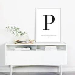 Letter P Plakat (21x29.7 cm (A4))