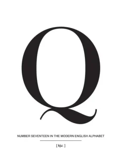 Letter Q Plakat (21x29.7 cm (A4))