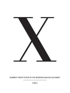 Letter X Plakat (21x29.7 cm (A4))