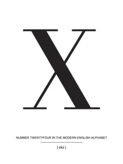 Letter X Plakat (21x29.7 cm (A4))