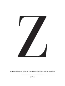 Letter Z Plakat (21x29.7 cm (A4))
