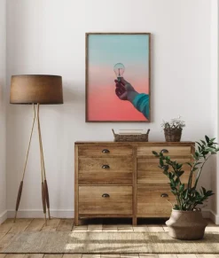 Light Bulb Plakat (21x29.7 cm (A4))