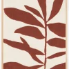 Linocut Branch #3 : Saffron Red Plakat (21x29.7 cm (A4))