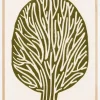 Linocut Tree Plakat (21x29.7 cm (A4))