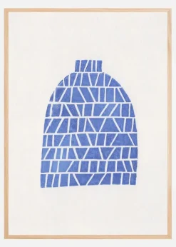 Linocut Vase #5 Plakat (21x29.7 cm (A4))