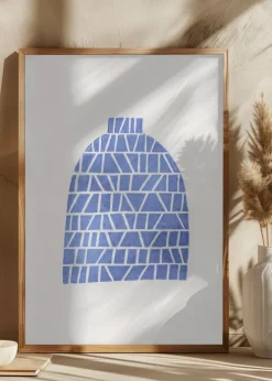 Linocut Vase #5 Plakat (21x29.7 cm (A4))