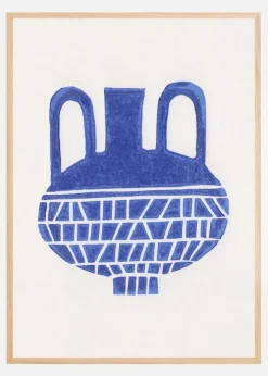 Linocut Vase #6 Plakat (21x29.7 cm (A4))