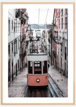 Lisbon Cable Car Plakat (21x29.7 cm (A4))