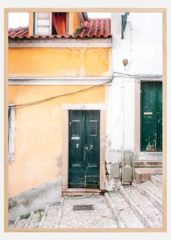 Lisbon Door Plakat (21x29.7 cm (A4))