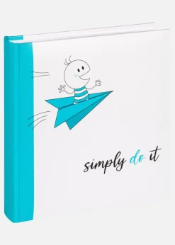 Little Explorer Boy Babyalbum Blå - 22,5x24 cm (50 Hvide sider / 25 ark)