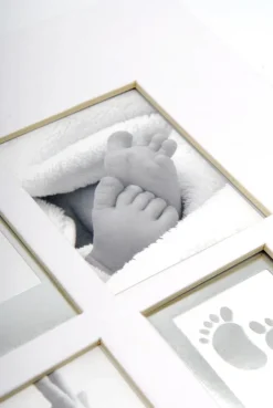 Little Foot Album grå-hvid - 28x30,5 cm (60 Hvide sider / 30 blade)