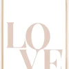Love Beige Plakat (21x29.7 cm (A4))
