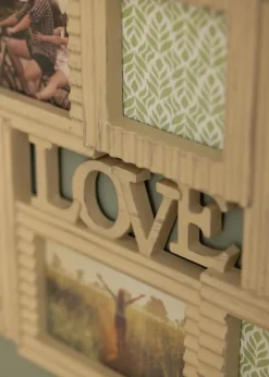 LOVE Collageramme Creme - 6 Billeder