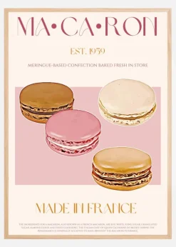 Macaron Print Plakat (21x29.7 cm (A4))