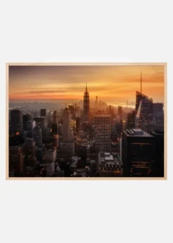 Manhattan's light Plakat (21x29.7 cm (A4))