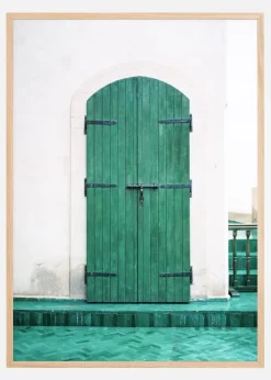 Marrakesh Green Door Plakat (21x29.7 cm (A4))