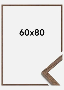 Massive Oak Akrylglas Dark Painted 60x80 cm