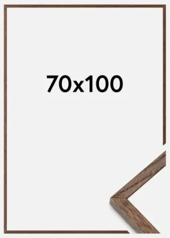 Massive Oak Akrylglas Dark Painted 70x100 cm