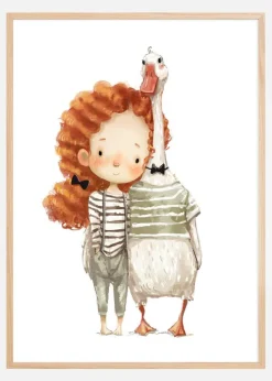 Me and my duck Plakat (21x29.7 cm (A4))