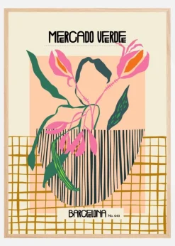 Mercado verde Barcelona Plakat (21x29.7 cm (A4))