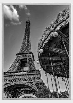 Merry-Go-Round at the Eiffel Tower Plakat (21x29.7 cm (A4))