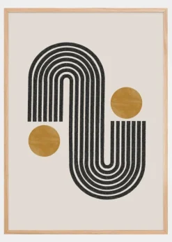 Mid Century No3 Plakat (21x29.7 cm (A4))