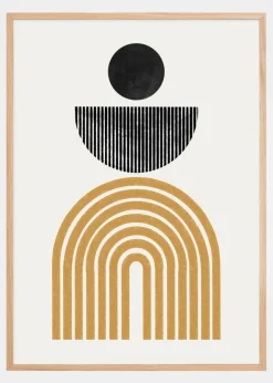 Midcentury Composition Plakat (21x29.7 cm (A4))