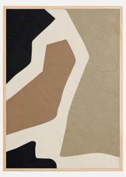 Minimalistisk Art Beige Plakat (21x29.7 cm (A4))