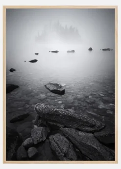 Misty Lake Plakat (21x29.7 cm (A4))