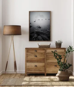 Misty Lake Plakat (21x29.7 cm (A4))