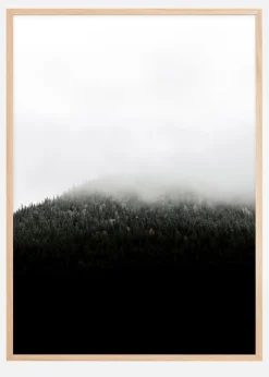 Misty mountain Plakat (21x29.7 cm (A4))