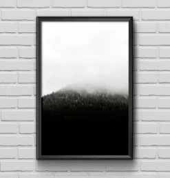 Misty mountain Plakat (21x29.7 cm (A4))