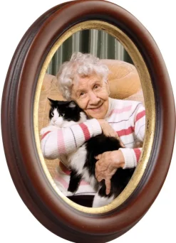 Molly ramme Oval Brun 13x18 cm