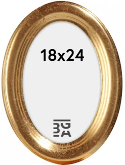 Molly ramme Oval Guld 18x24 cm