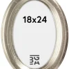 Molly ramme Oval Sølv 18x24 cm