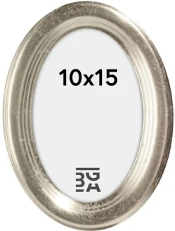 Molly ramme Oval Sølv 10x15 cm
