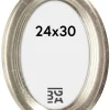 Molly ramme Oval Sølv 24x30 cm