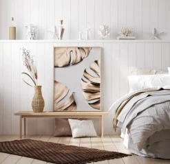 Monstera Gold Plakat (21x29.7 cm (A4))