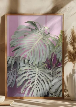 Monstera leaf La Muralla Plakat (21x29.7 cm (A4))