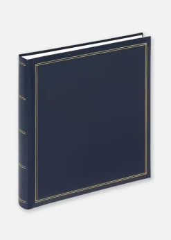 Monza Album Classic Blå - 34x33 cm (60 Hvide sider / 30 blade)