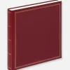 Monza Album Classic rød - 34x33 cm (60 Hvide sider / 30 blade)