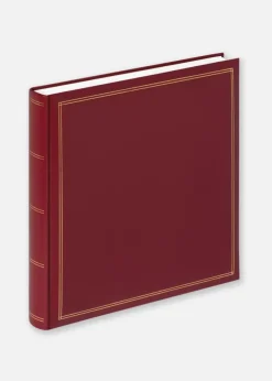 Monza Album Classic rød - 34x33 cm (60 Hvide sider / 30 blade)