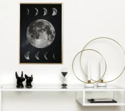 Moon Phases Plakat (21x29.7 cm (A4))