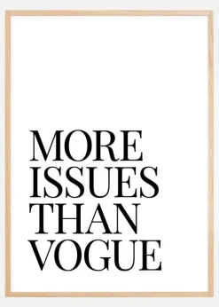 More Issues Than Vogue Plakat (21x29.7 cm (A4))