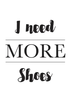 More Shoes Plakat (21x29.7 cm (A4))