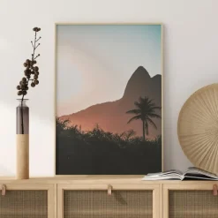 Mountain Sunset Plakat (21x29.7 cm (A4))