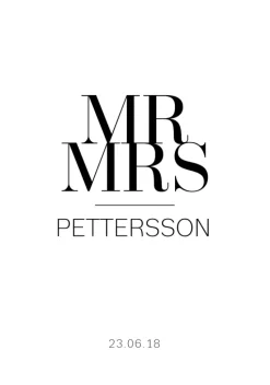 Mr & Mrs (21x29,7 cm (A4))