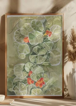 Nasturtium Tapestry Plakat (21x29.7 cm (A4))
