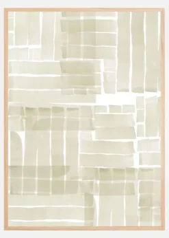 Neutral Tangle Grid 1 Plakat (21x29.7 cm (A4))