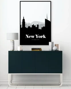 New York Skyline Plakat (21x29.7 cm (A4))